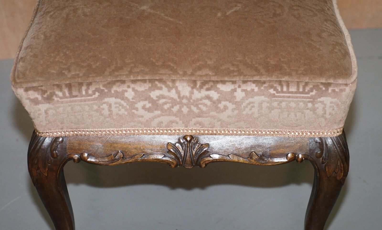 Sublime Pair Of Circa 1860 Antique Victorian Footstools Stools Carved Mahogany photo vinterior