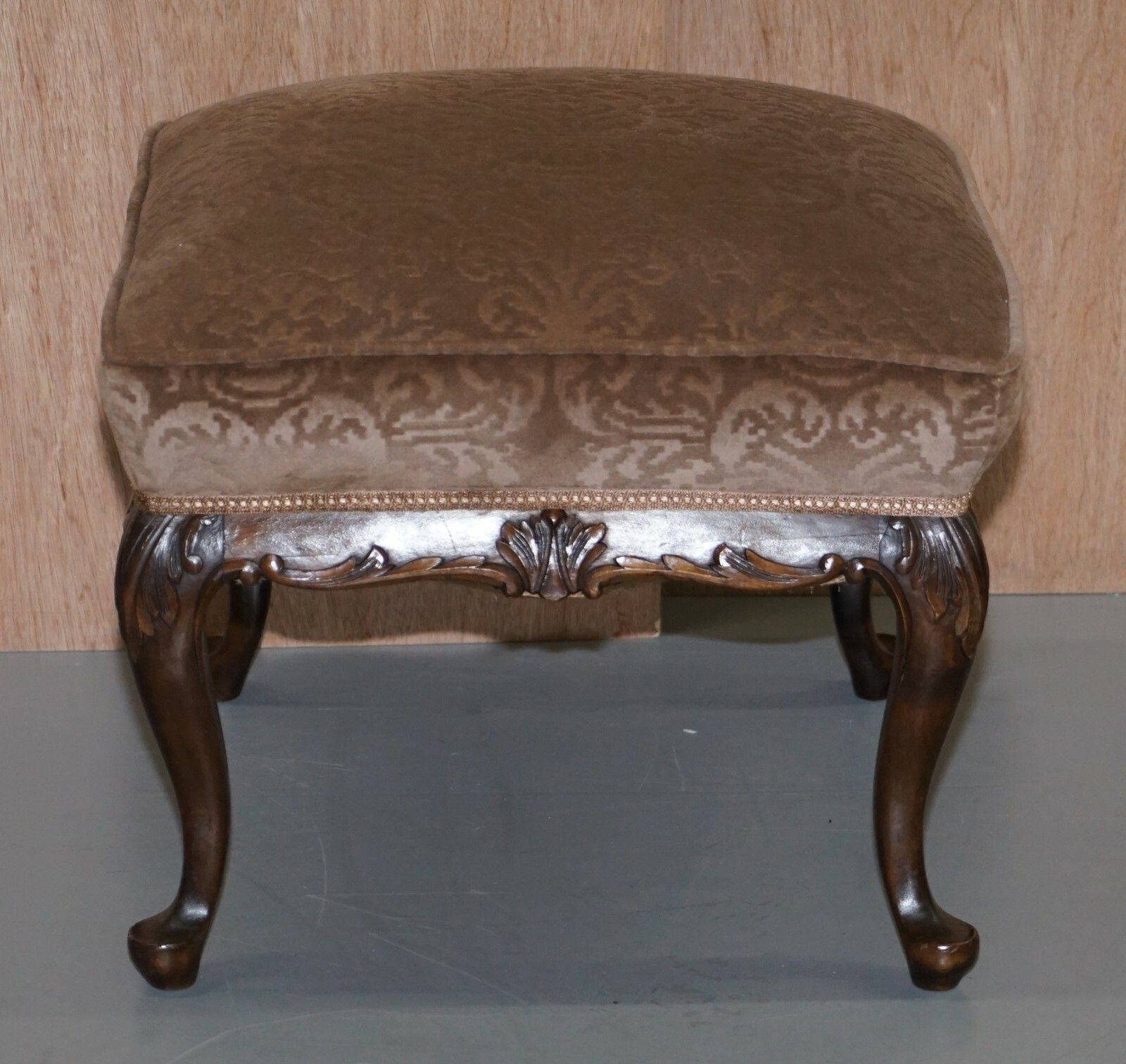 photo for sale Sublime Pair Of Circa 1860 Antique Victorian Footstools Stools Carved Mahogany