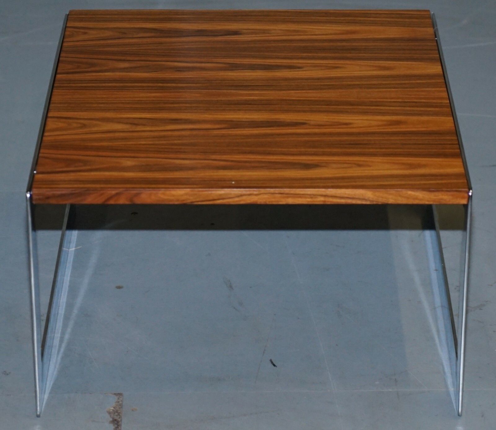 Furniture Large Circa 1960's Merrow Associates Rosewood & Chrome Nest Of Tables Great Size photo