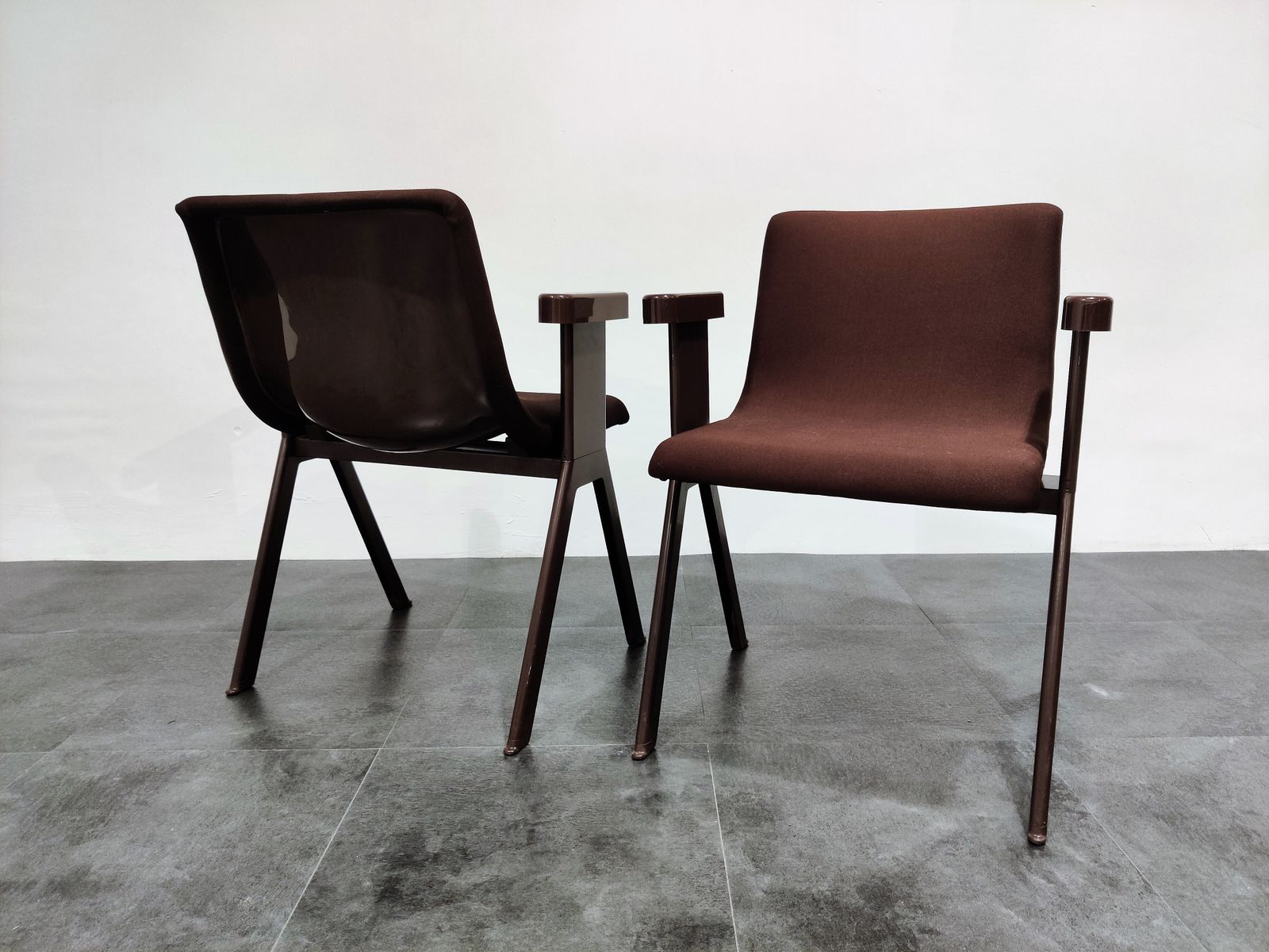 Mid Century Armchairs By Ettore Sottsass For Olivetti, 1970s photo vinterior