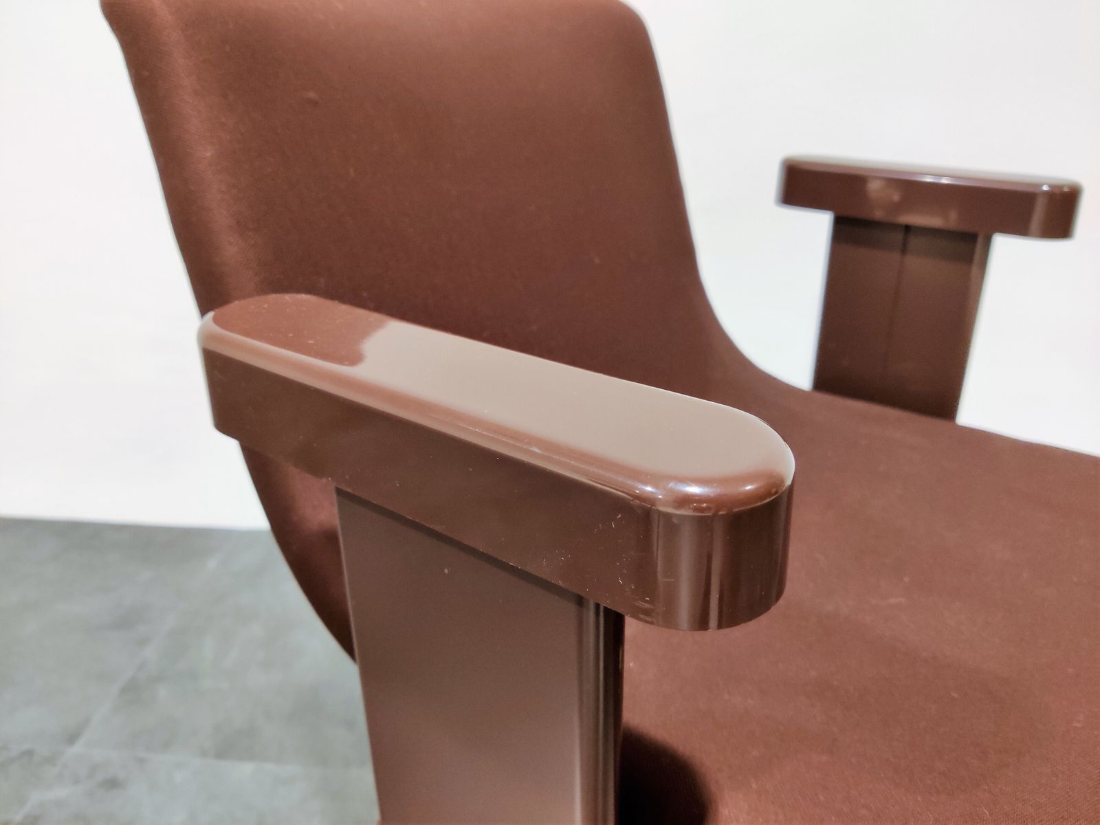 Furniture Mid Century Armchairs By Ettore Sottsass For Olivetti, 1970s photo