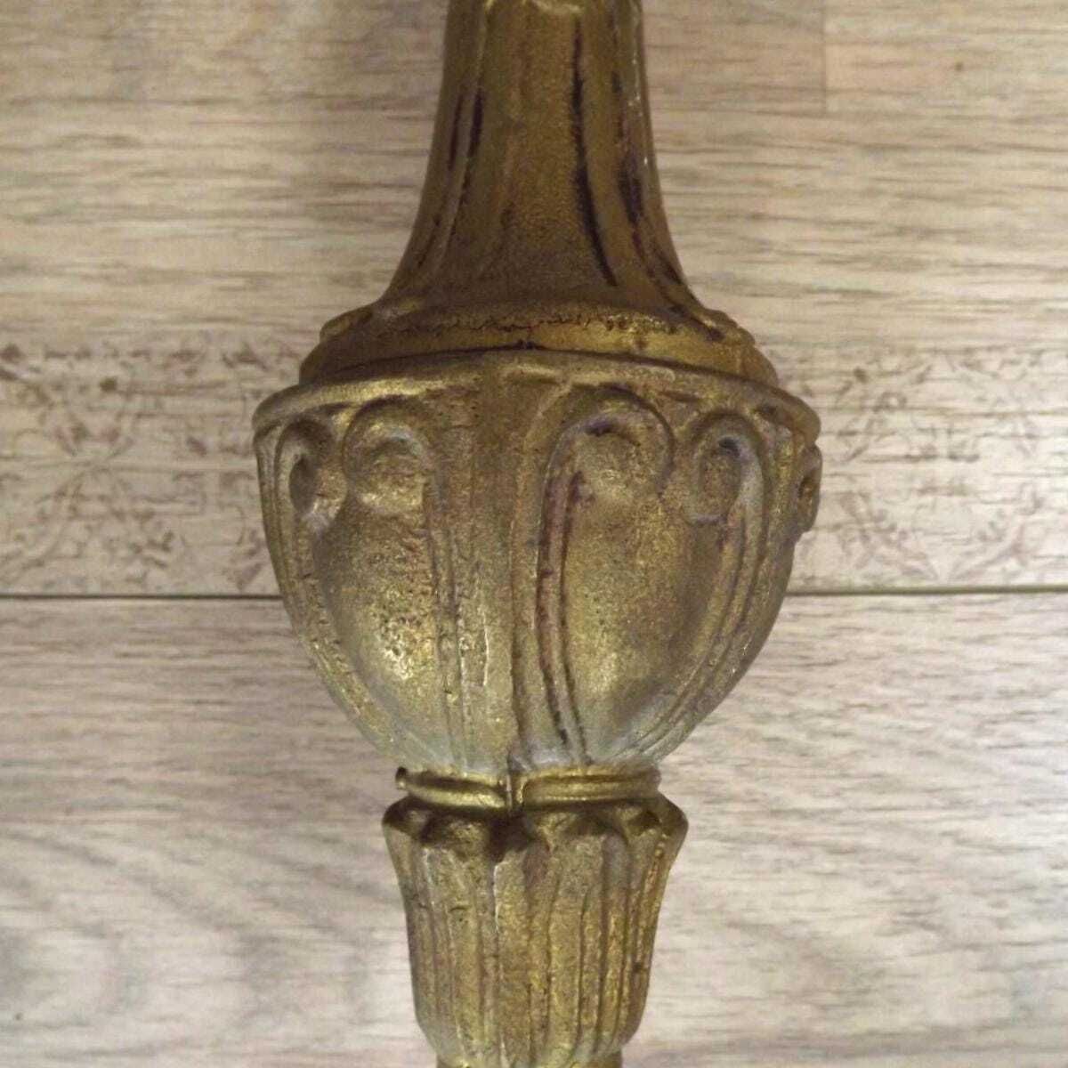 Colonne centrale de lustre bronze vintage français, pièce de remplacement d'époque. Pièces détachées pour lustres vintage français. photo buy
