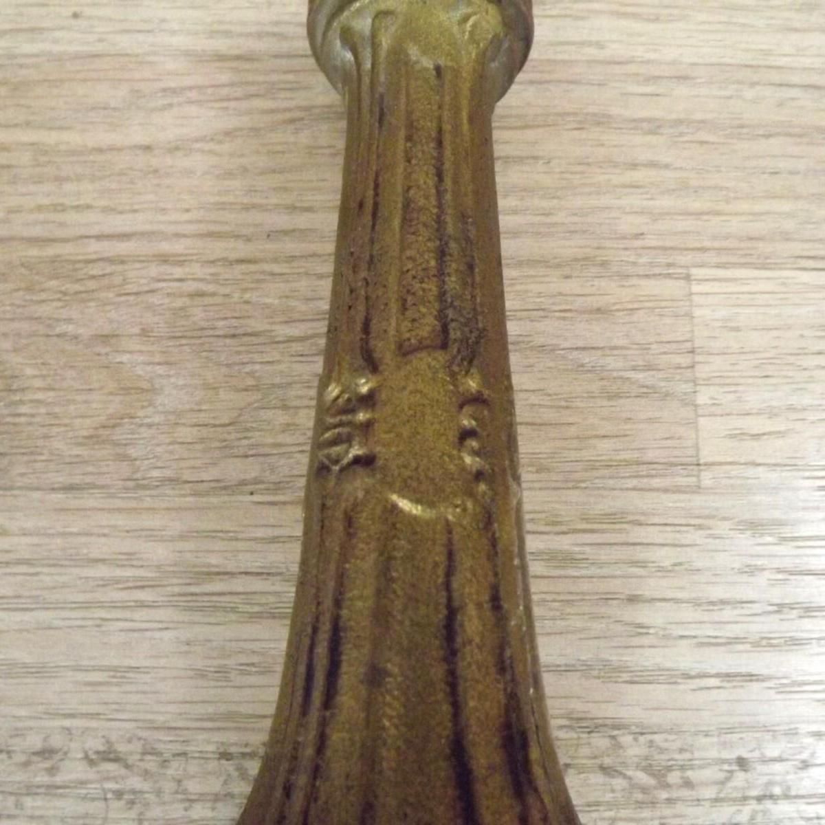 French Vintage Bronze Chandelier Central Column – Antique Replacement Part. French Vintage Chandelier Parts. photo vintage