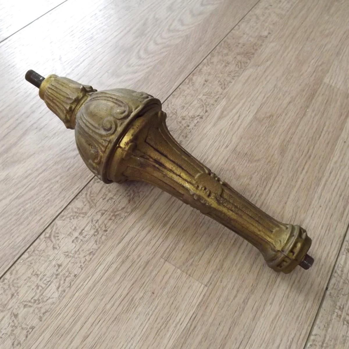 photo furniture Colonne centrale de lustre bronze vintage français, pièce de remplacement d'époque. Pièces détachées pour lustres vintage français.