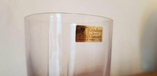 Doos met 6 Franse Cristalleries Royales de Champagne tumblerglazen. Set van 6 tumblers. 6 hoge glazen. 6 highballglazen. Verpakt in doos. photo vinterior