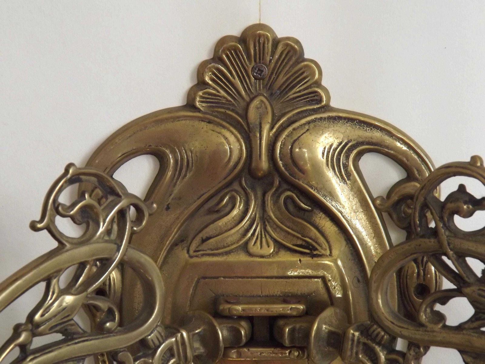 French Art Deco Large Bronze Double Candle Holder Piano Sconce   French Antique Lighting. Bronze Piano Candle Sconce. Candle Wall Sconce. photo buy