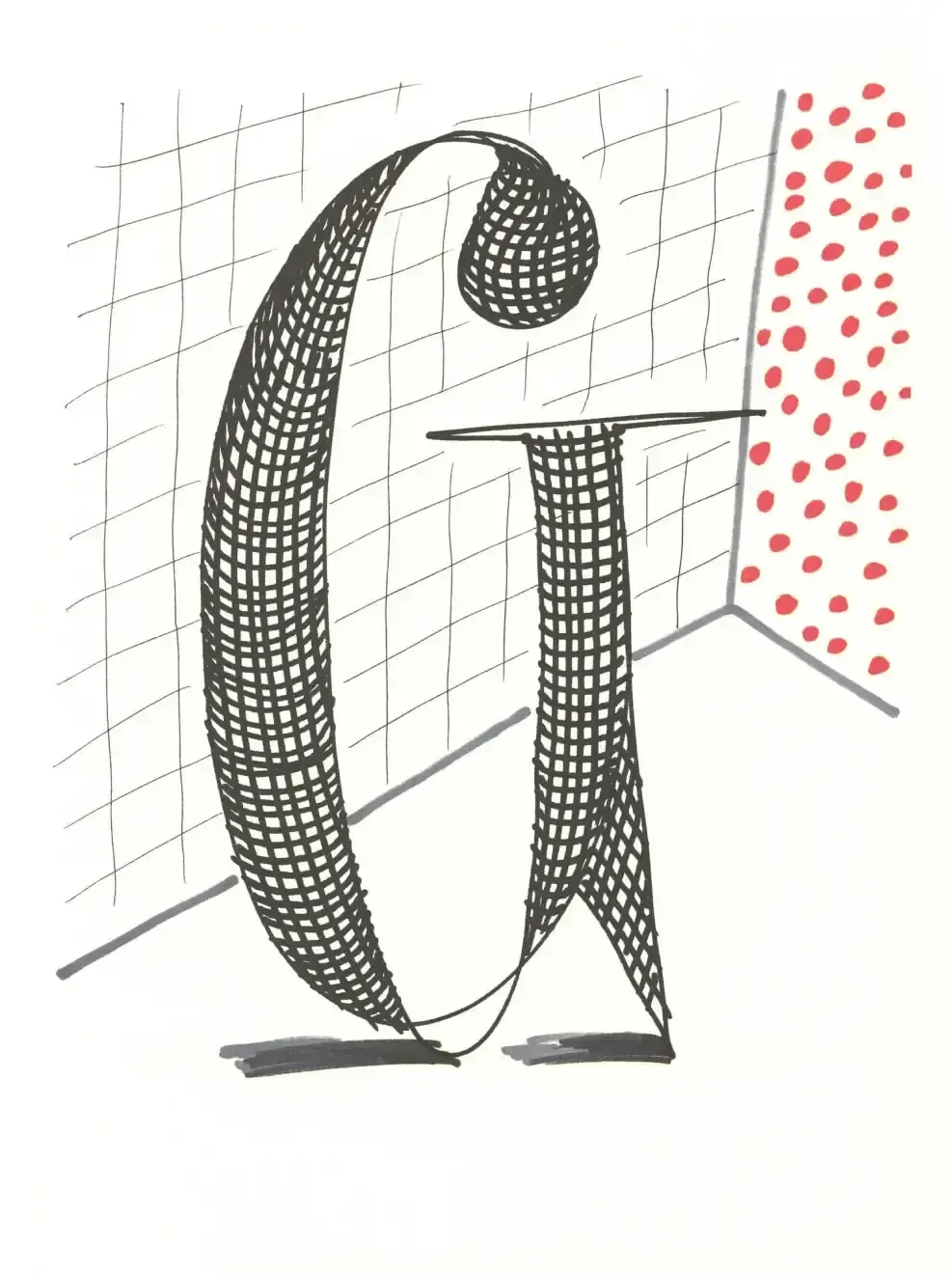 David Hockney, 'G' From 'Hockney's Alphabet', 1991