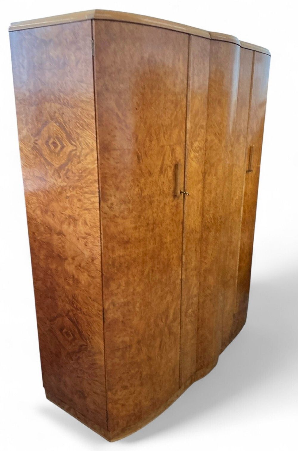 Art Deco Triple Wardrobe, 1930s photo vinterior