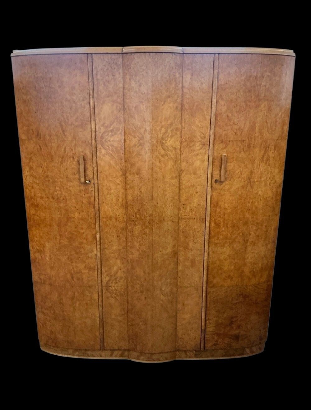 photo for sale Art Deco Triple Wardrobe, 1930s