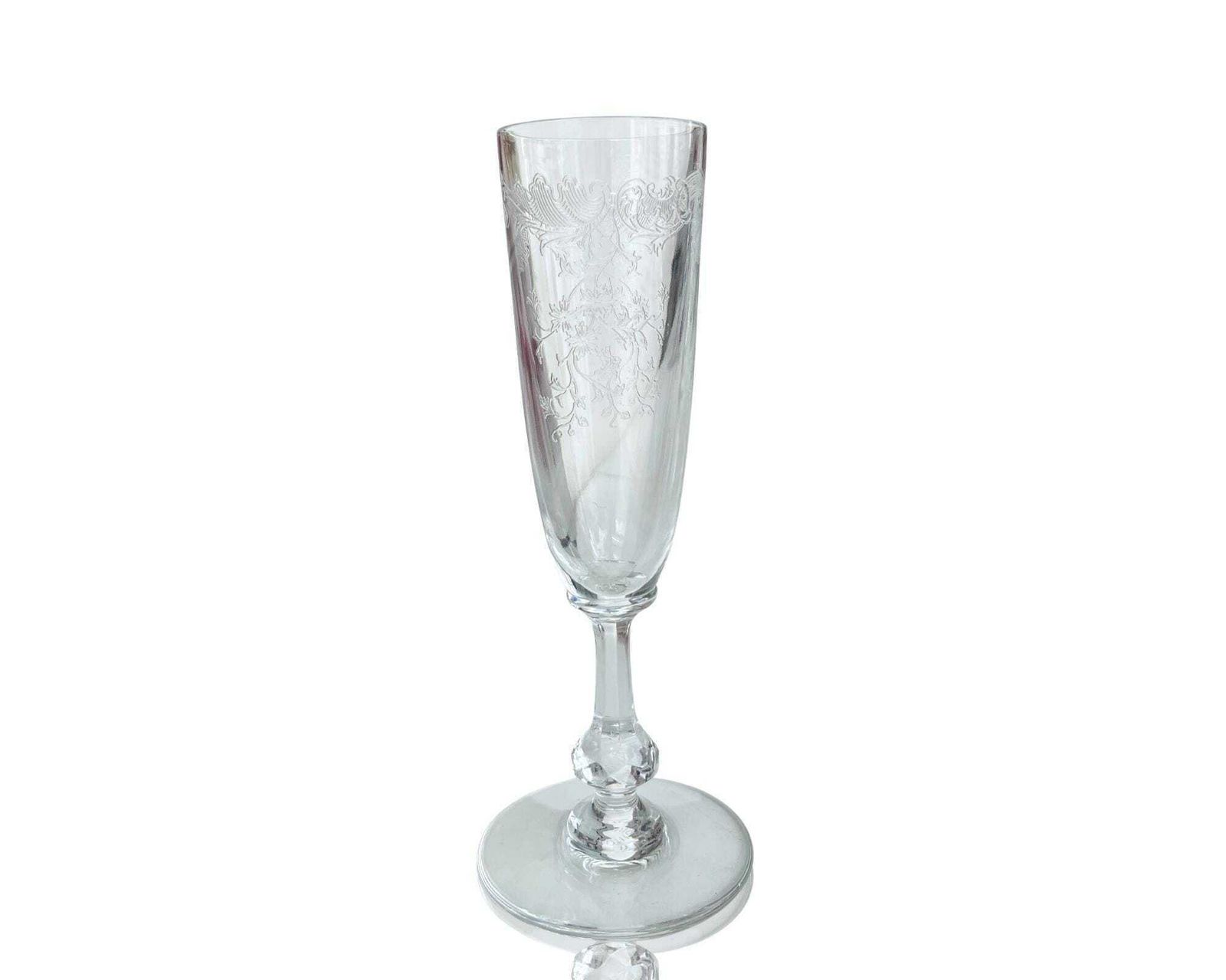 Saint Louis Champagneglas | 1 Flûte | Model Cleo, Gesigneerd