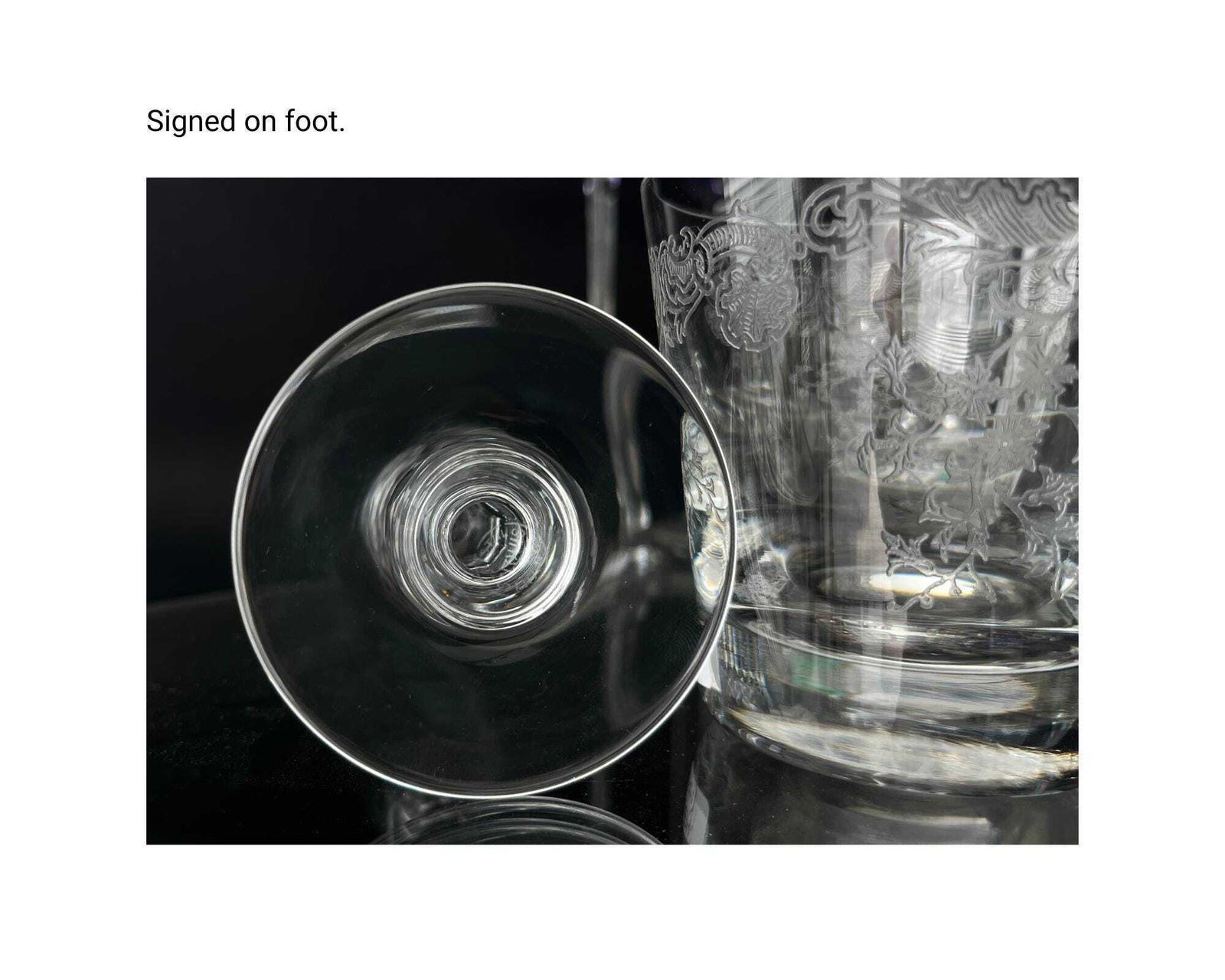 Saint Louis Champagneglas | 1 Flûte | Model Cleo, Gesigneerd photo for sale