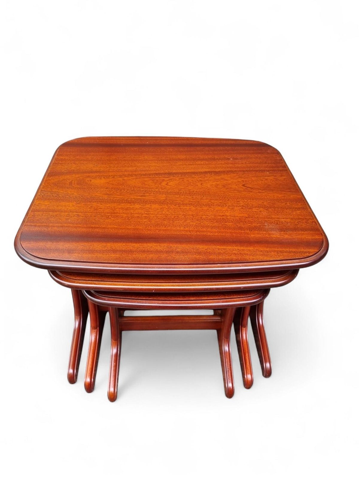 Vintage Mid Century Modern Teak Nest Of Three Tables / C.1970 photo buy