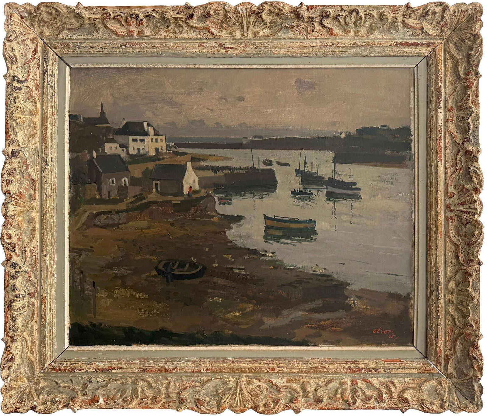 'Normandy Fishing Village, 1945' By Ove Olson