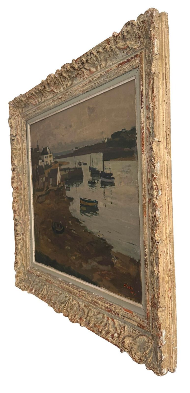 'Normandy Fishing Village, 1945' By Ove Olson photo for sale