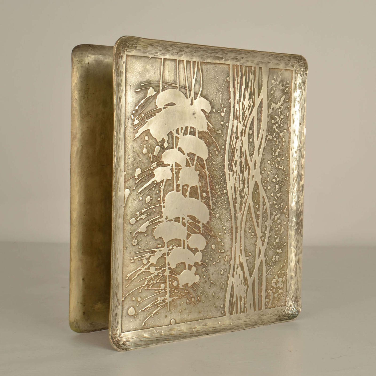 Large Double Door Handles With Etched Silver Plated Texture photo furniture