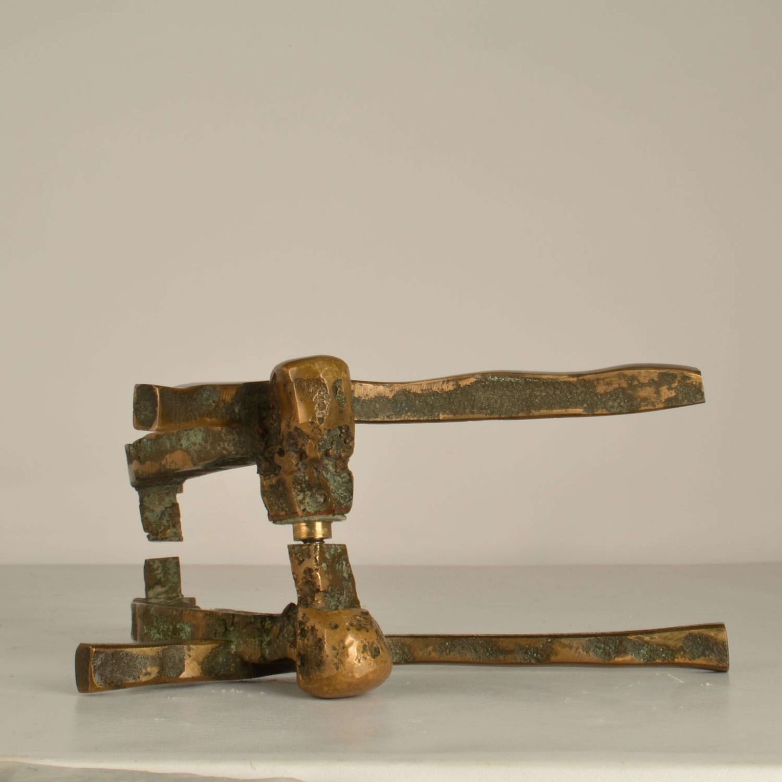 Brutalist Art Bronze Door Handles Push Pull For Glass Door photo buy