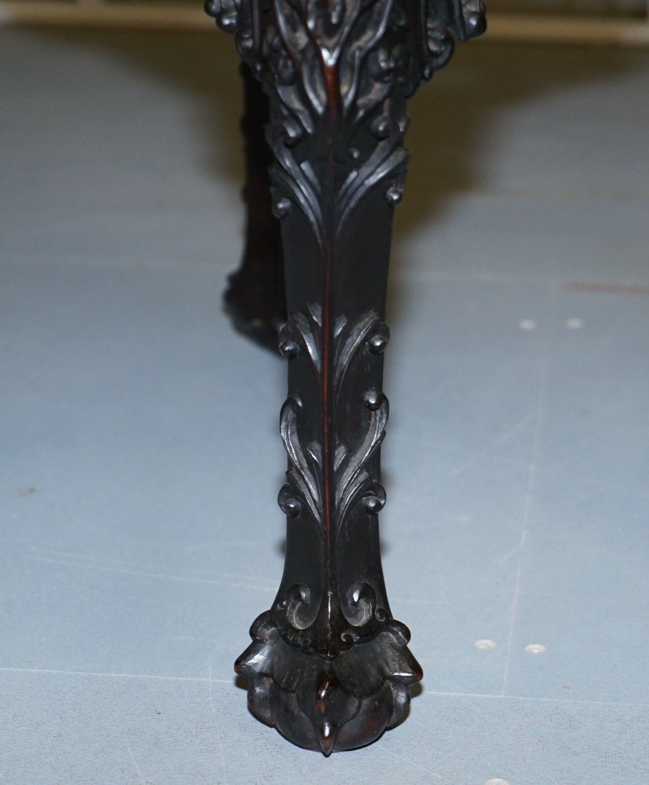 Very Rare 19th Century Hand Carved Qing Dynasty Chinese Hongmu Jardiniere Stand photo vintage