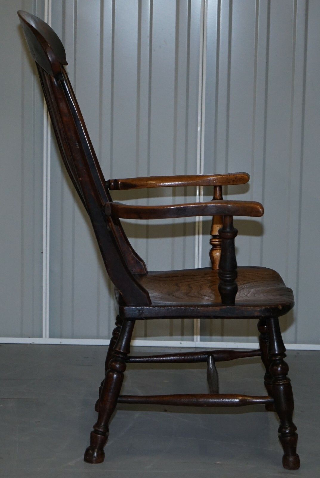 photo furniture Original Paint Elm 19th Century Thames Valley Oxford Windsor Armchair Untouched