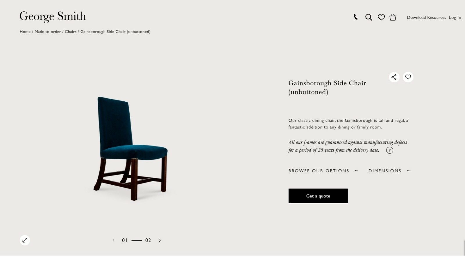 Rrp £4,170 George Smith Buttoned Side Occasional Office Desk Chair Brown Leather photo furniture