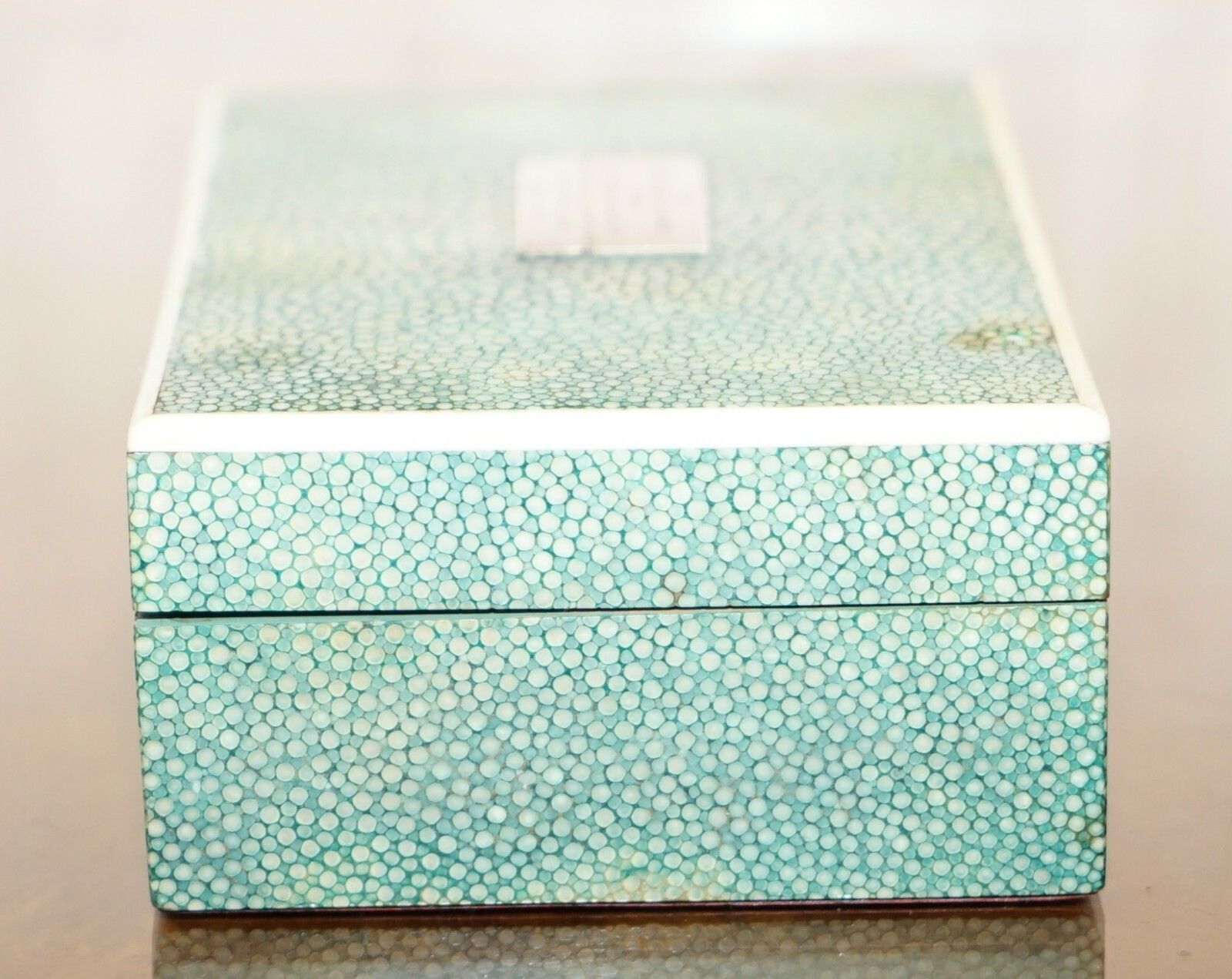 photo furniture 1927 Shargreen Cigarette Box Given To Jockey Bernard Brownie Carslake Shark Skin