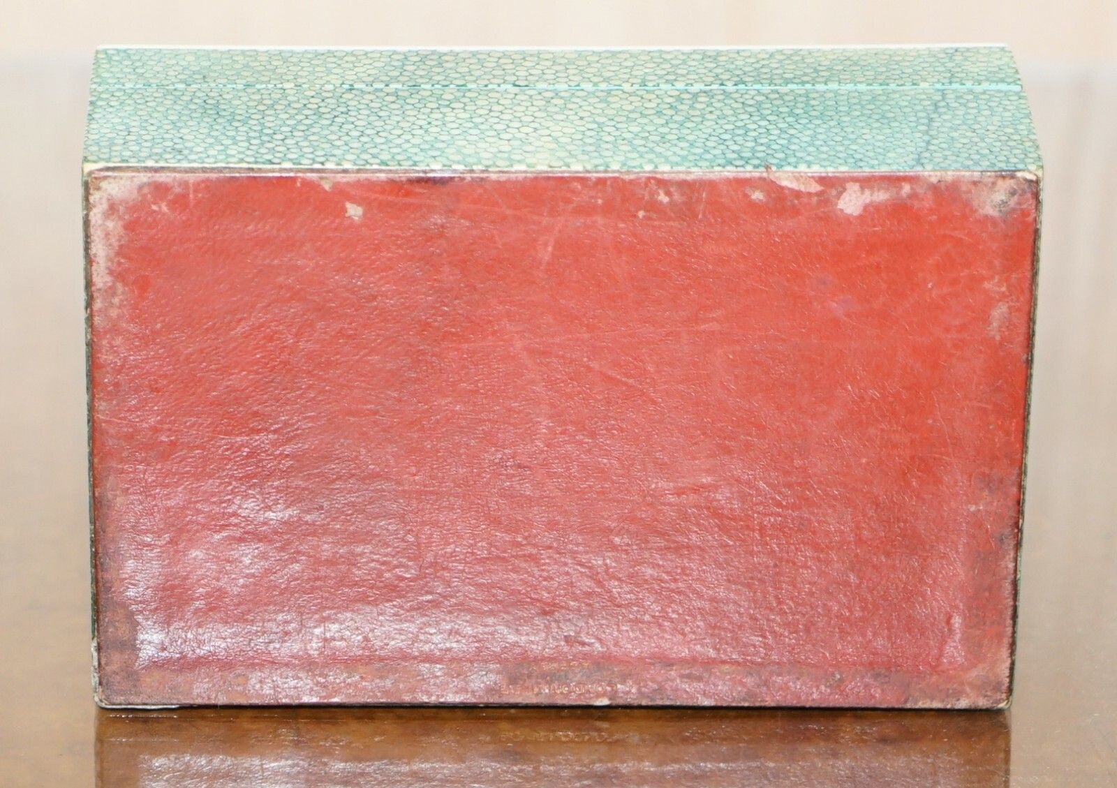 photo for sale 1927 Shargreen Cigarette Box Given To Jockey Bernard Brownie Carslake Shark Skin