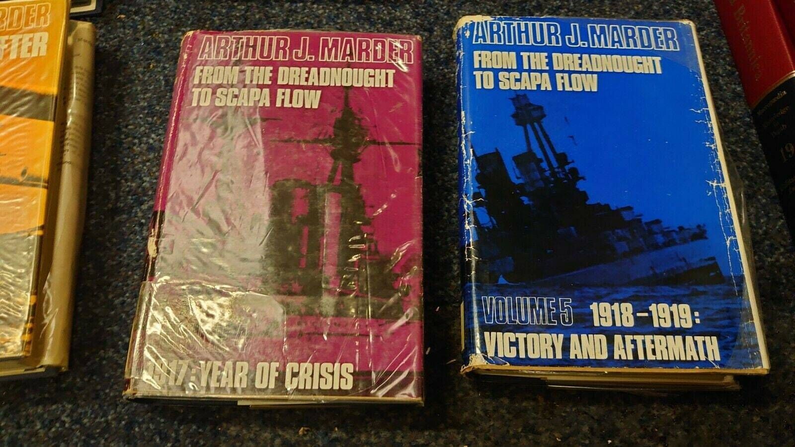The Story Of Scapa Flow (In 5 Five Books), Arthur J. Marder, 1960s Editions, Acceptable To photo Home Decor