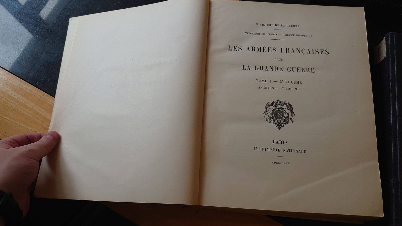 photo for sale Antique "Les Armees Francaises Dans La Grande Guerre"   Tome I   Volume II   Full Set (Commentary, Annexes & Maps)