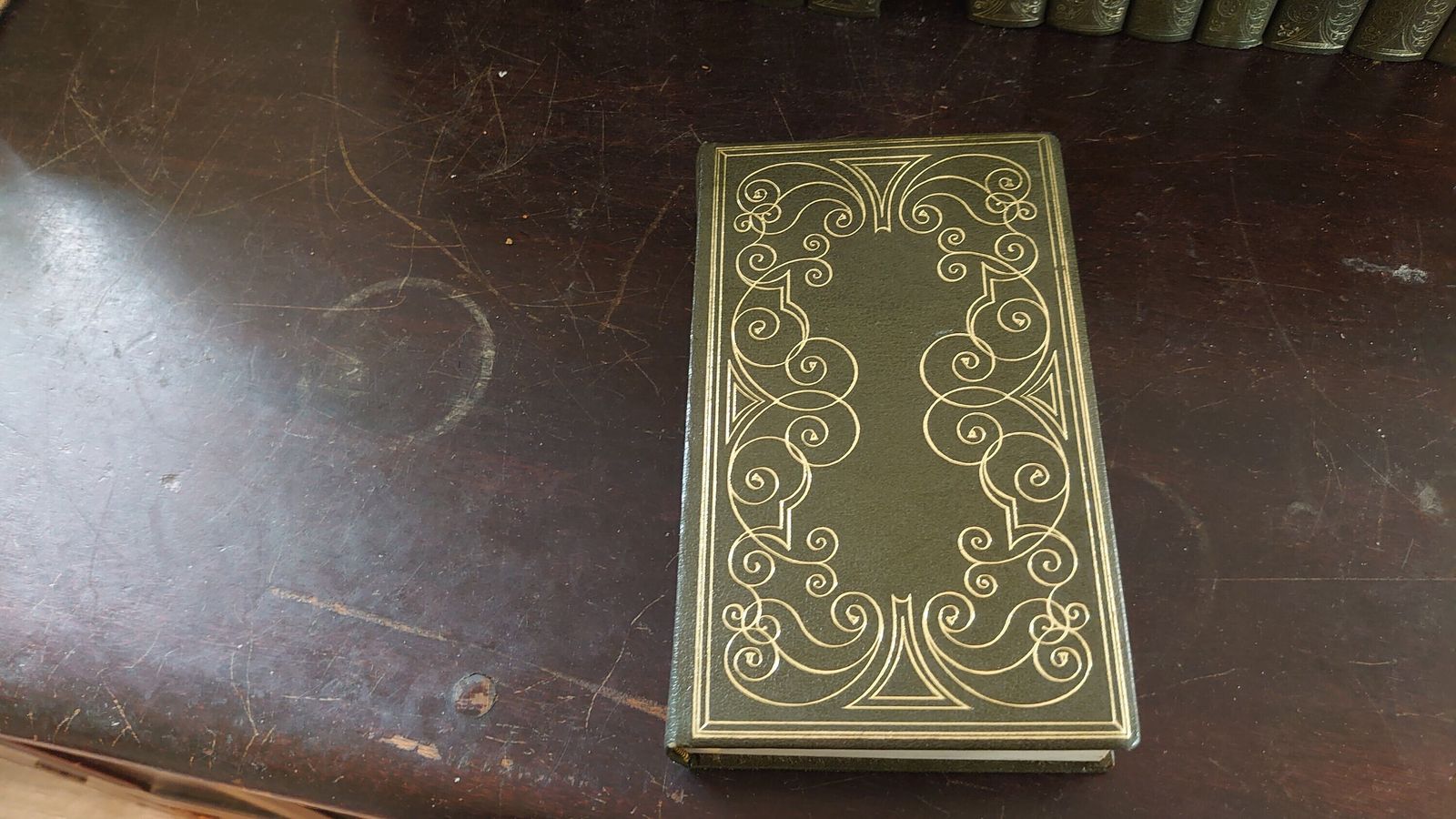 Complete Works Of John Galsworthy   All 20 Heron Series Editions   Green Leather And Gilt   Good To Very Good Condition   1968 Edition photo vinterior