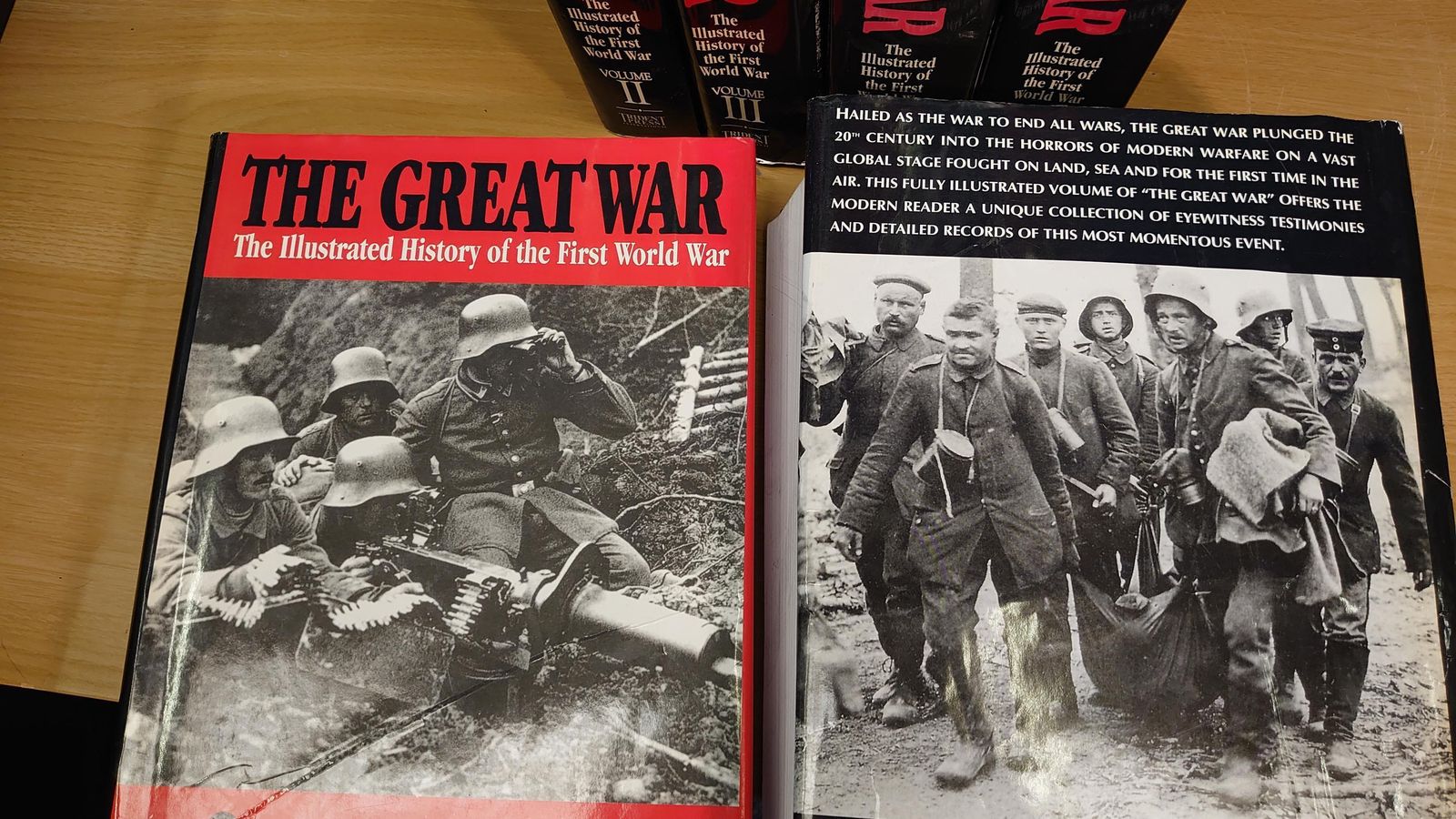 The Great War   All Six Volumes   Illustrated History Of The First World War   Modern Set   1999/00 photo Home Decor