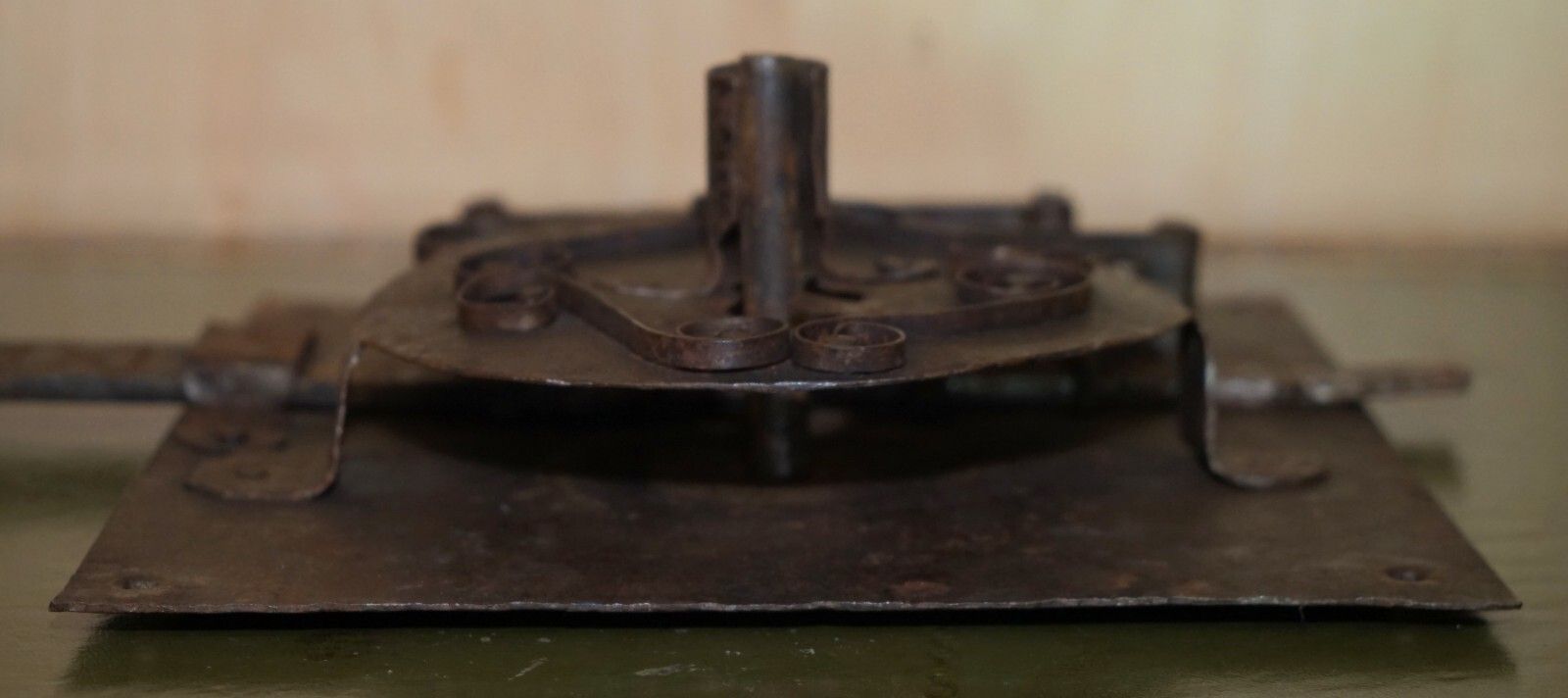 photo for sale Huge Antique English Architectural Salvage 17th Century Door Lock 30cm Long Key