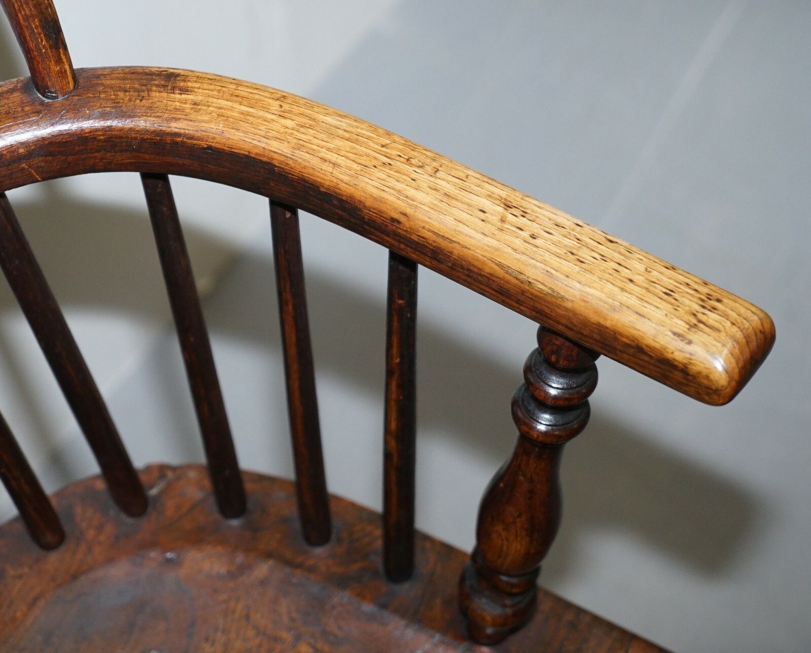English Classic Antique Victorian 19th Century Elm & Ash Wood Windsor Armchair photo buy
