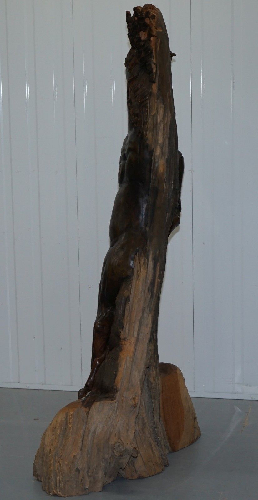 photo for sale Stunning 160cm Tall Hand Carved Sculpture Of Rearing Horse And Foal Must See!