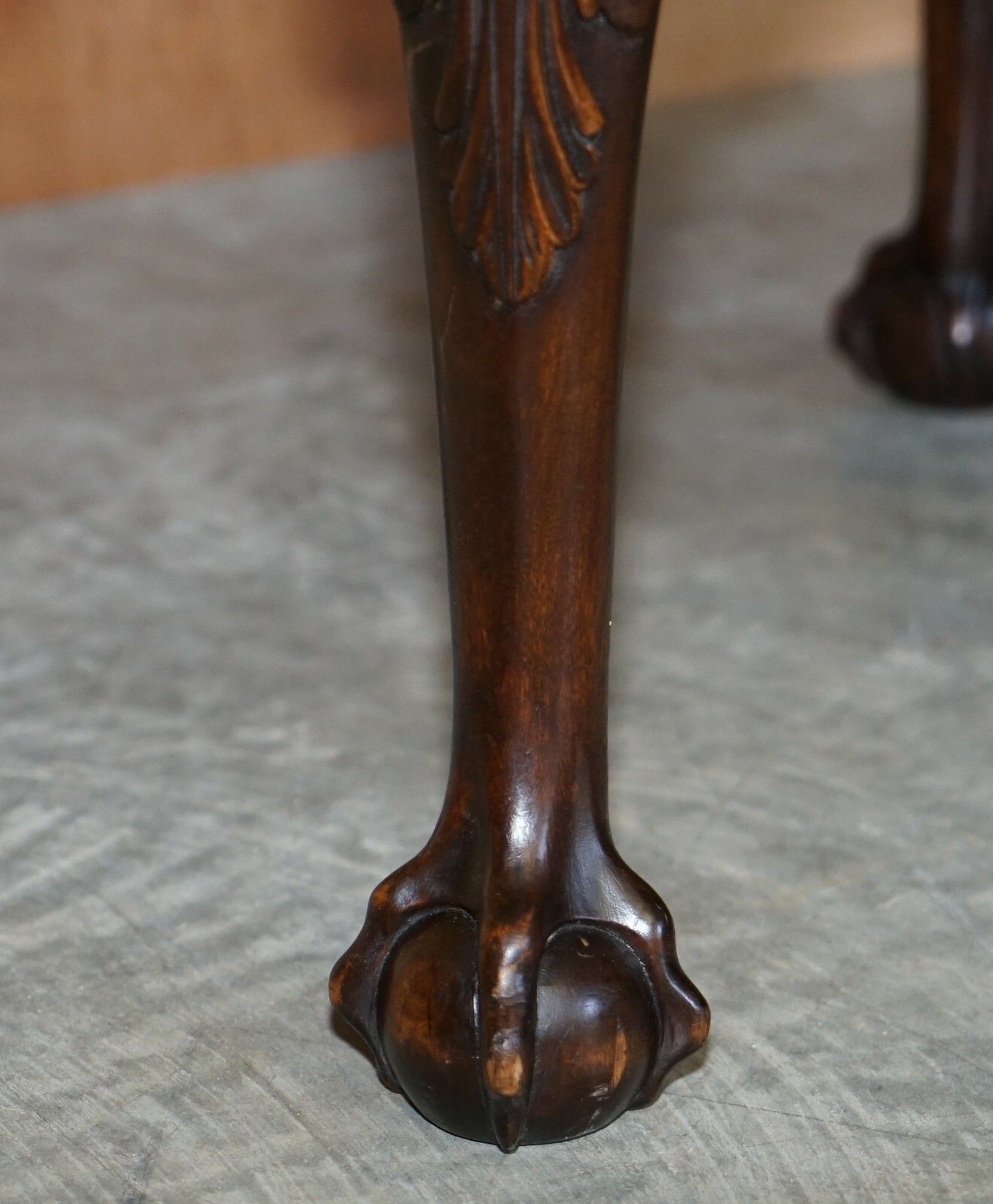 Antique Victorian 1880 Hand Carved Claw & Ball Feet Piano Stool Or Bench Seat photo buy