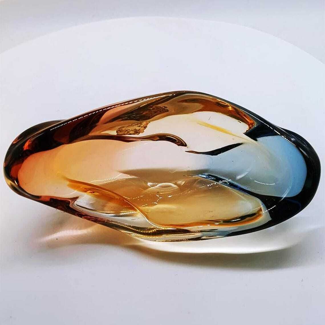1960s Ashtray Or Catch All In Murano Glass. Made In Italy. 19cm. photo buy