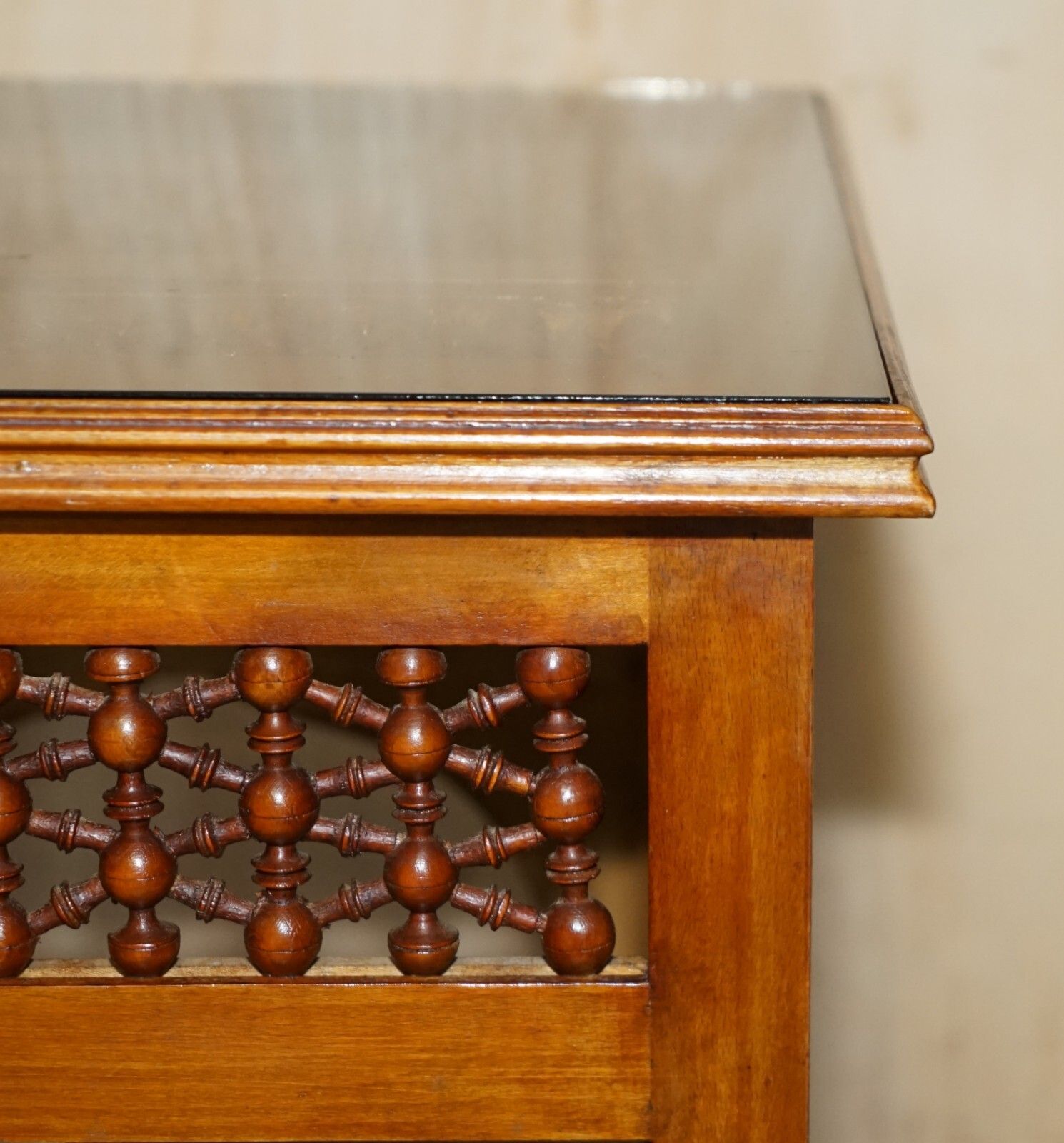 Nice 19th Century Hand Carved Liberty's London Moorish Side End Lamp Wine Table photo 1350.0