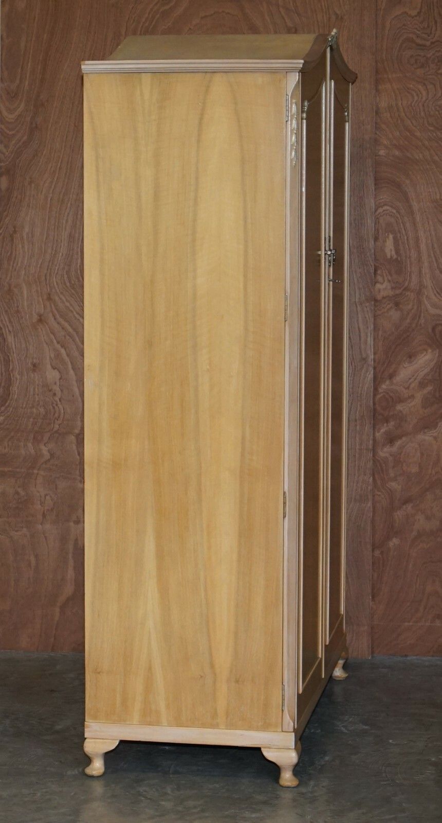 Furniture The Walnut Works Circa 1940's Light Walnut X Large Wardrobe Part Of Large Suite photo