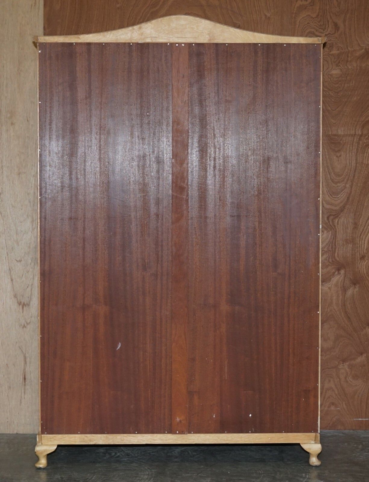 1350.0 The Walnut Works Circa 1940's Light Walnut X Large Wardrobe Part Of Large Suite photo