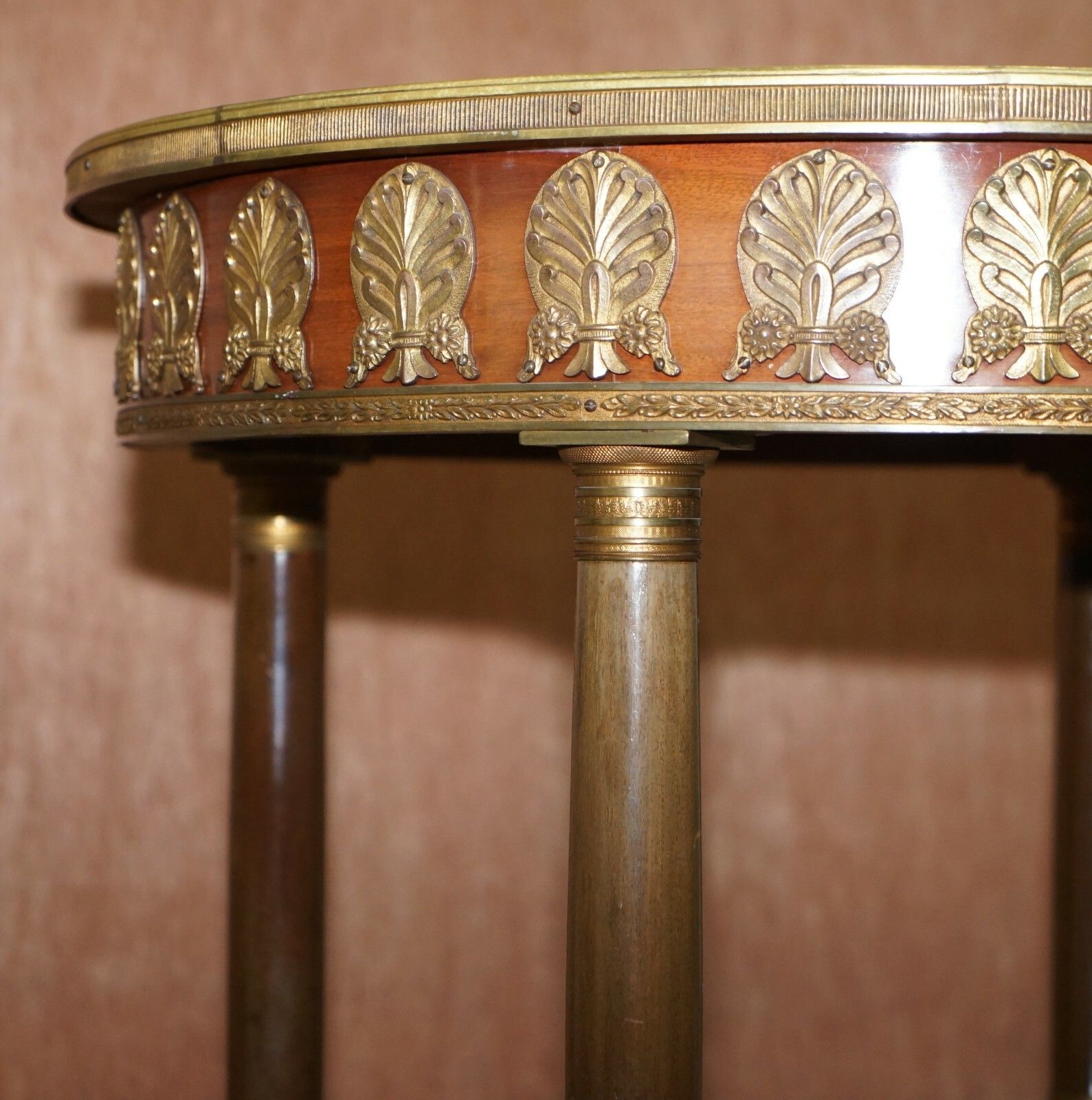 Lighting Large Occasional Side Lamp Wine Table Patinated Bronze Fixtures Lion Paw Feet photo