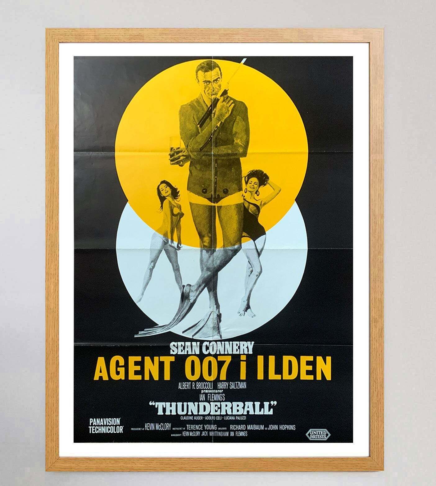 Thunderball (Danish) Original Vintage Poster photo Art