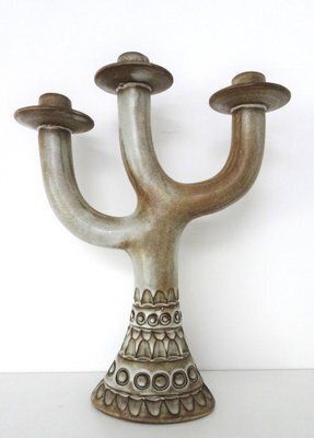 Large Ceramic Sculptural Candleholder By Huguette Bessone Vallauris For Vallauris, 1950s photo furniture
