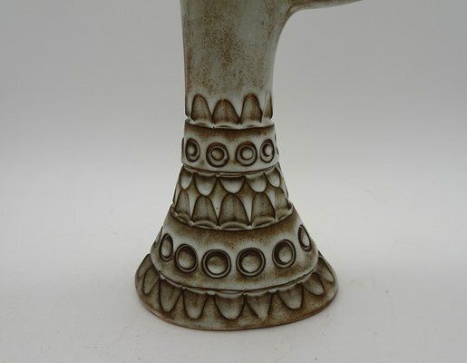 photo vinterior Large Ceramic Sculptural Candleholder By Huguette Bessone Vallauris For Vallauris, 1950s