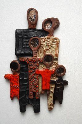 Belgian Ceramic Wall Art By Rogier Vandeweghe For Perignem, 1950s