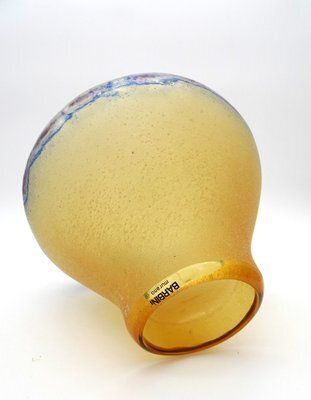 Art Glass Murano Vase In Scavo Technique By Alfredo Barbini, 1970s photo vinterior
