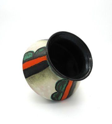 photo vintage Art Deco Ceramic Vase By Friedrich Goldscheider For Goldscheider Manufactory, Vienna, Austria, 1930s