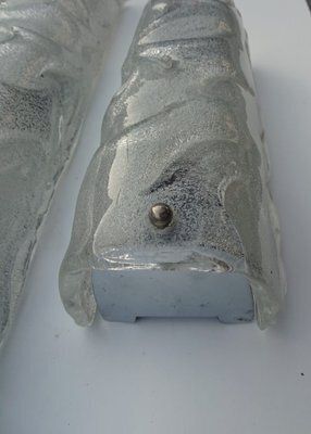 Large Wall Lamps In Glass From Rzb Leuchten, 1970s, Set Of 3 photo vinterior