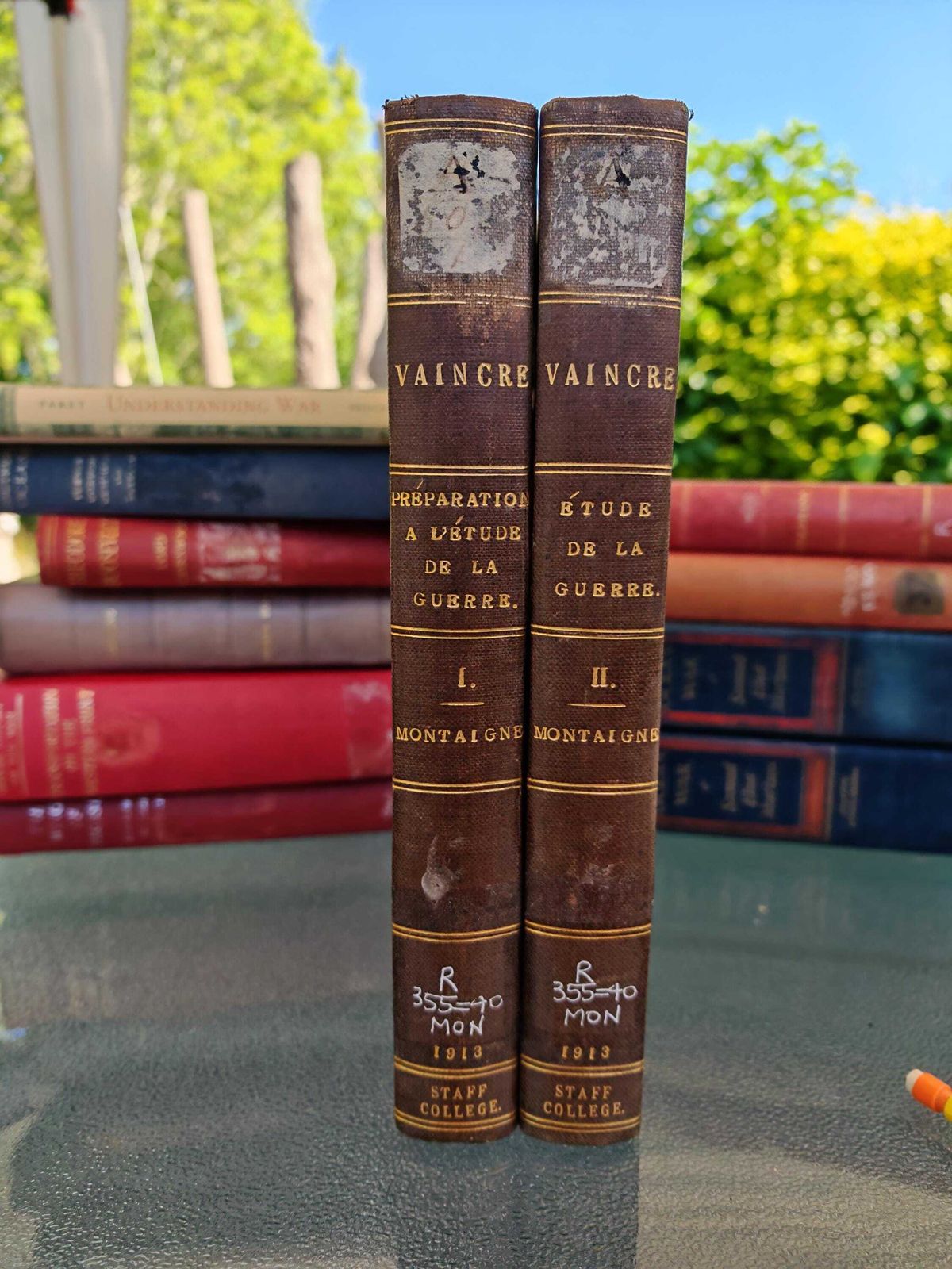 Preparation A L'etude De La Guerre And Etude De La Guerre   Vauban   Staff College Edition   1913   Rare Find, In French   Gd To V Good Cond