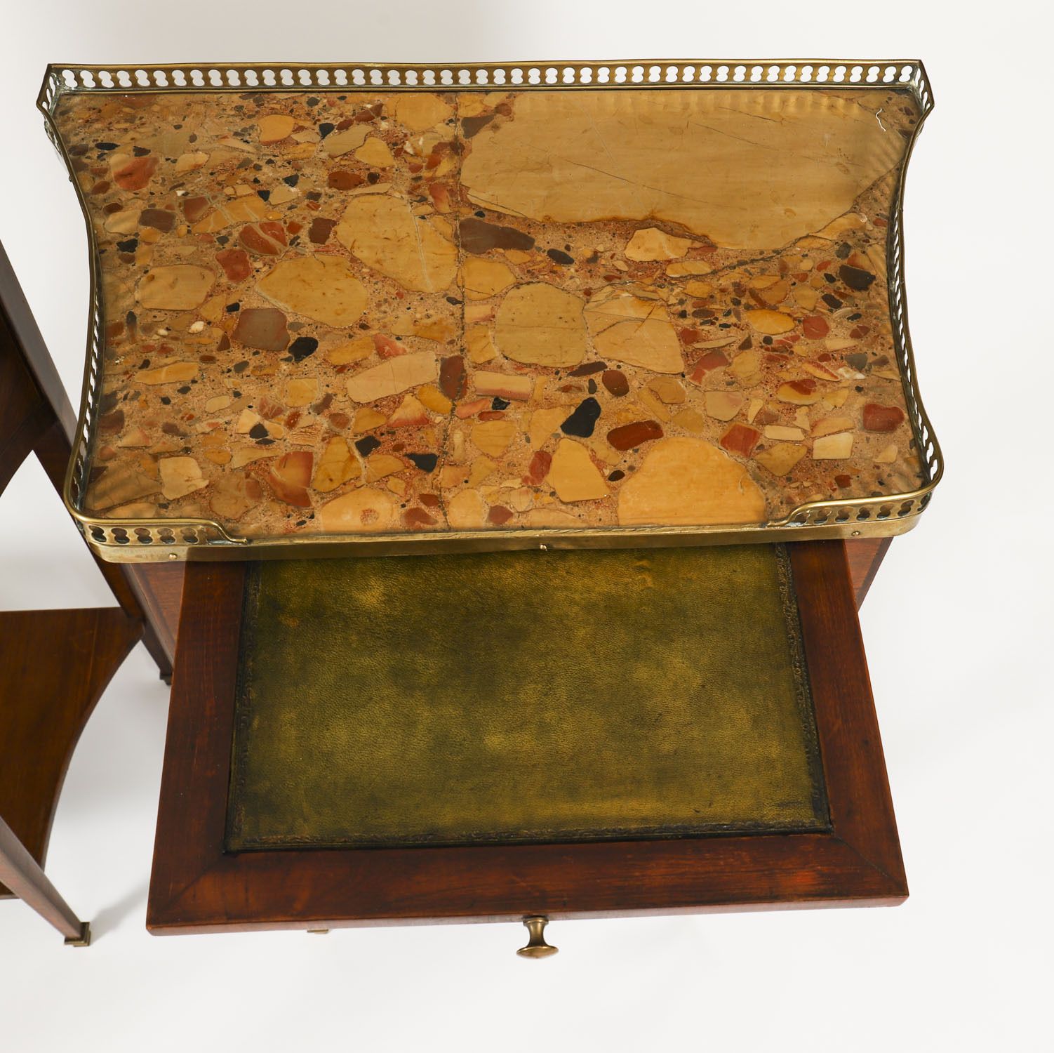 Antique Pair French Walnut & Tulipwood Bedside Cabinets C1900 photo for sale