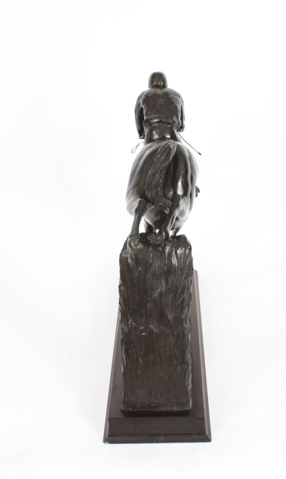 photo furniture Large Patinated Bronze Figure Of "Docklands Express" By Philip Blacker Date 1993