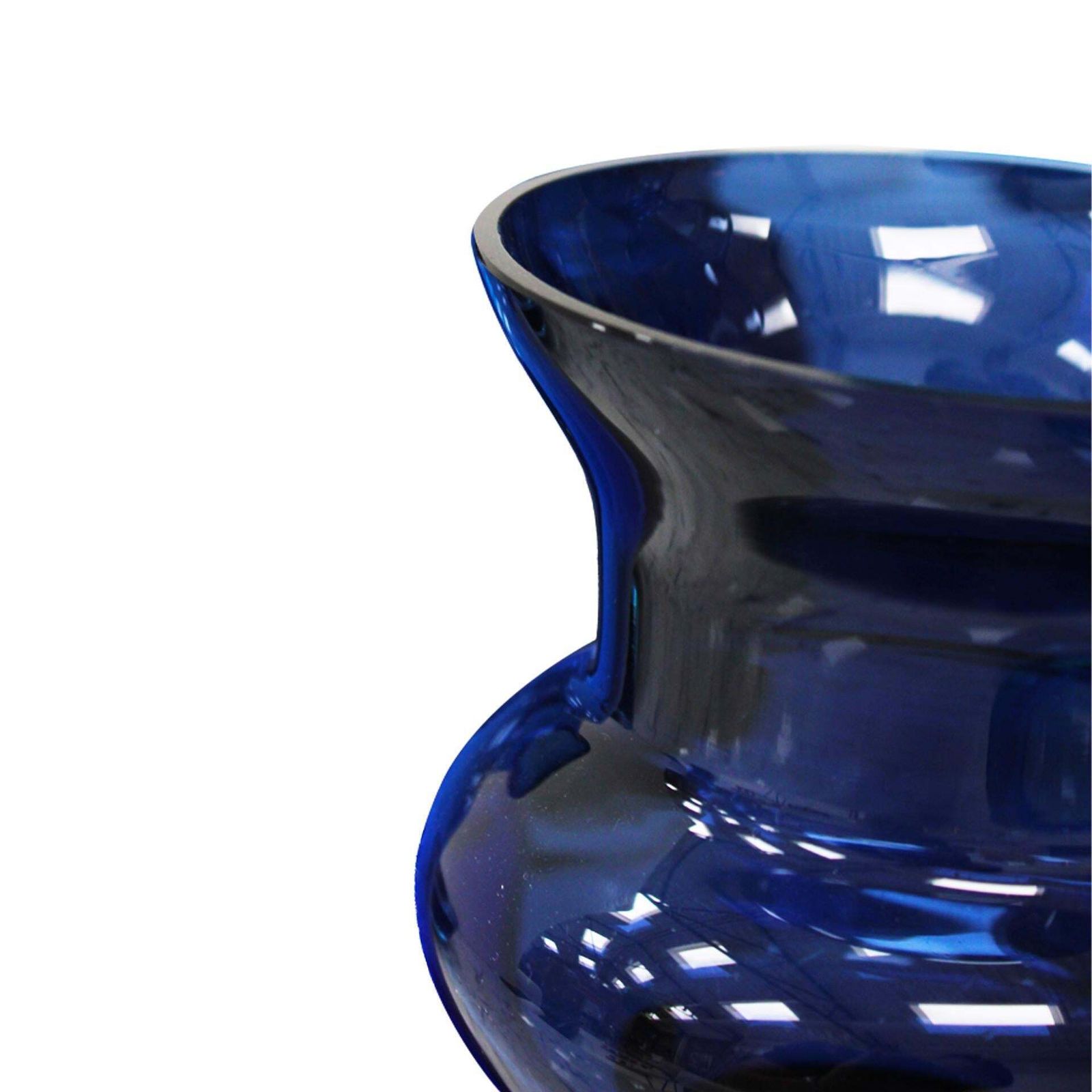 Set Of 7 Blue Murano Glass Vases Italy 1970s Handblown Italian Design photo 3933.0