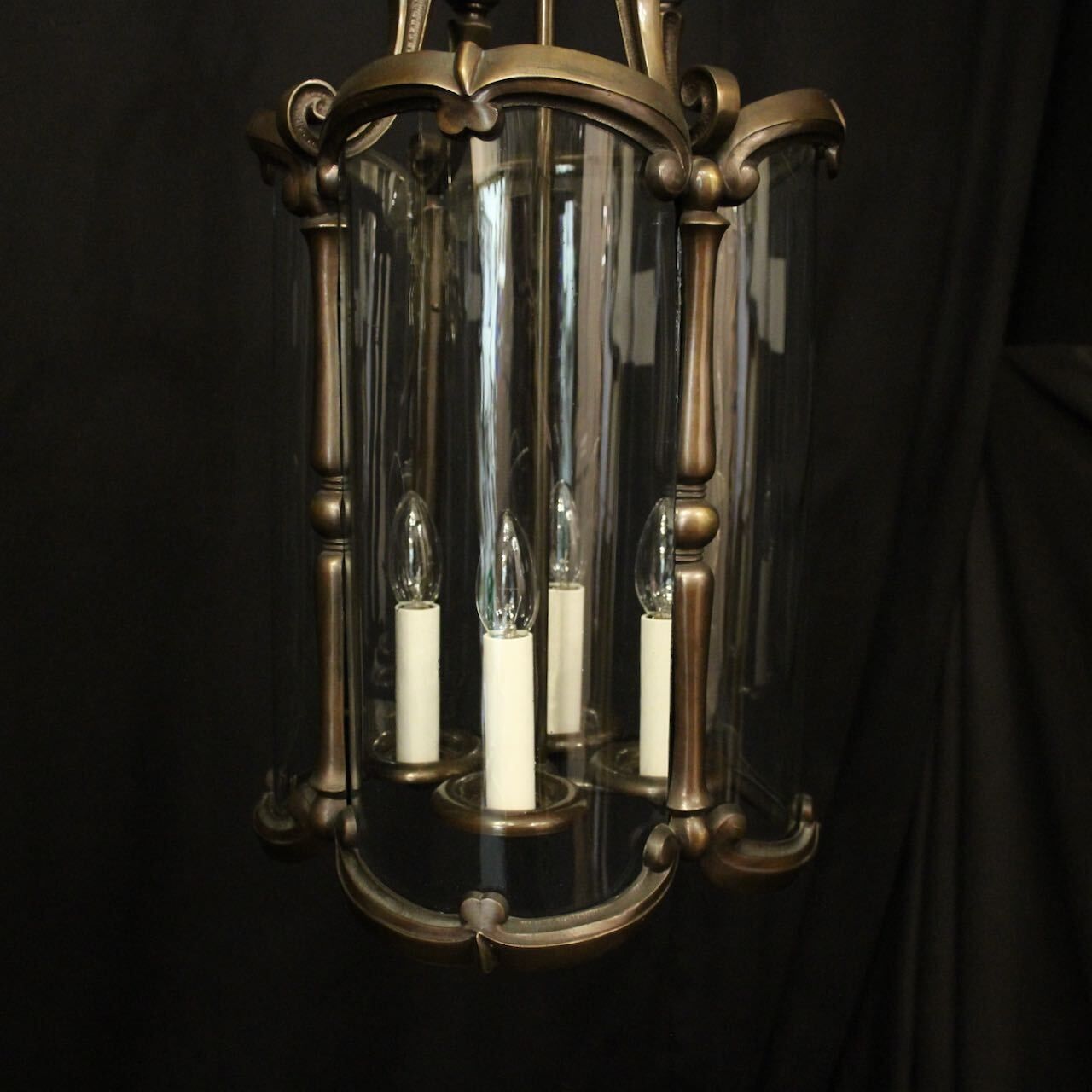 French Bronze 4 Light Antique Lantern photo Lighting